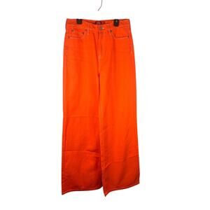 Dickies orange carpenter pants, likely a juniors' or women's fit Size 5/27